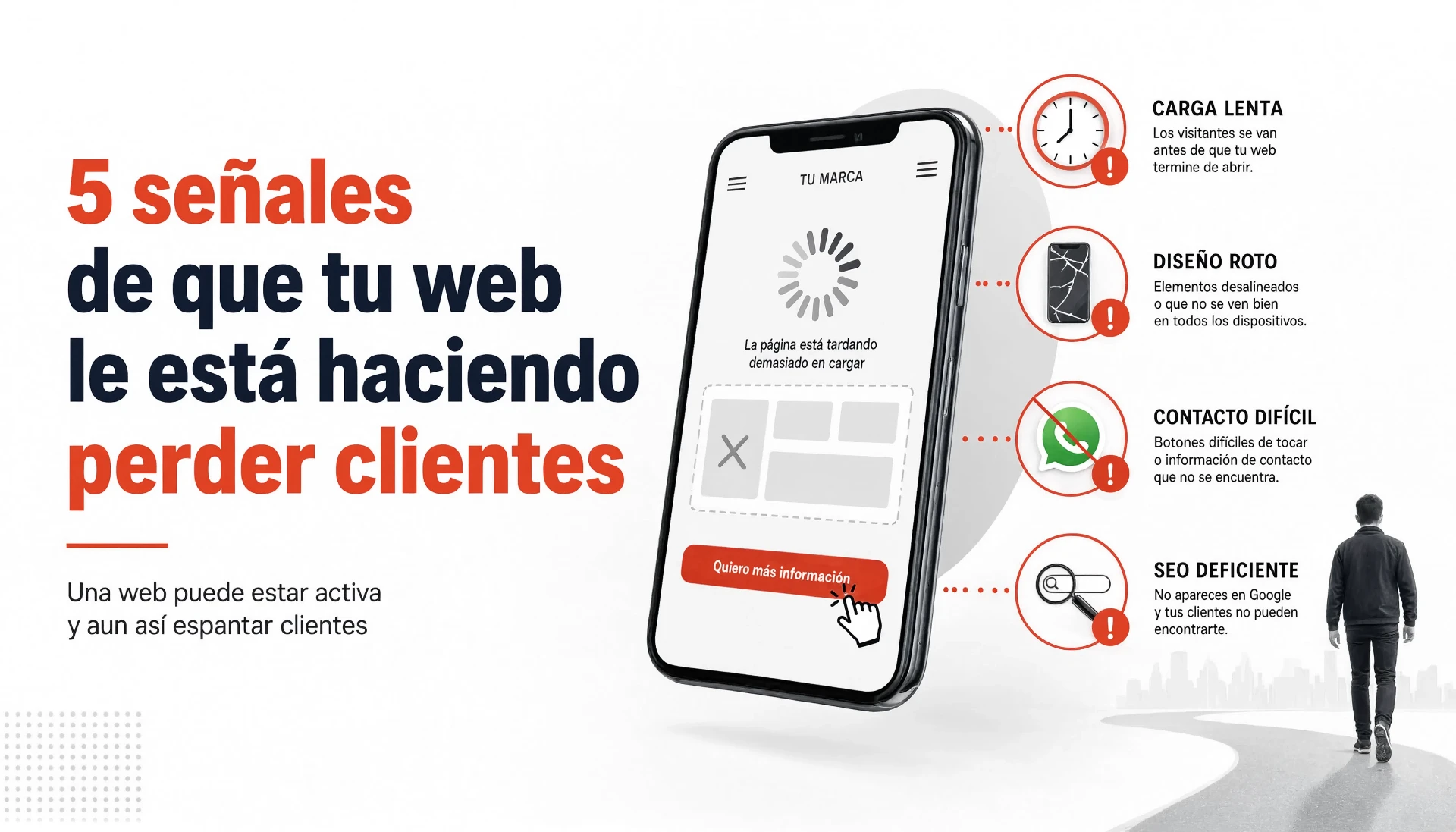 5 señales de que tu web le está haciendo perder clientes a tu negocio