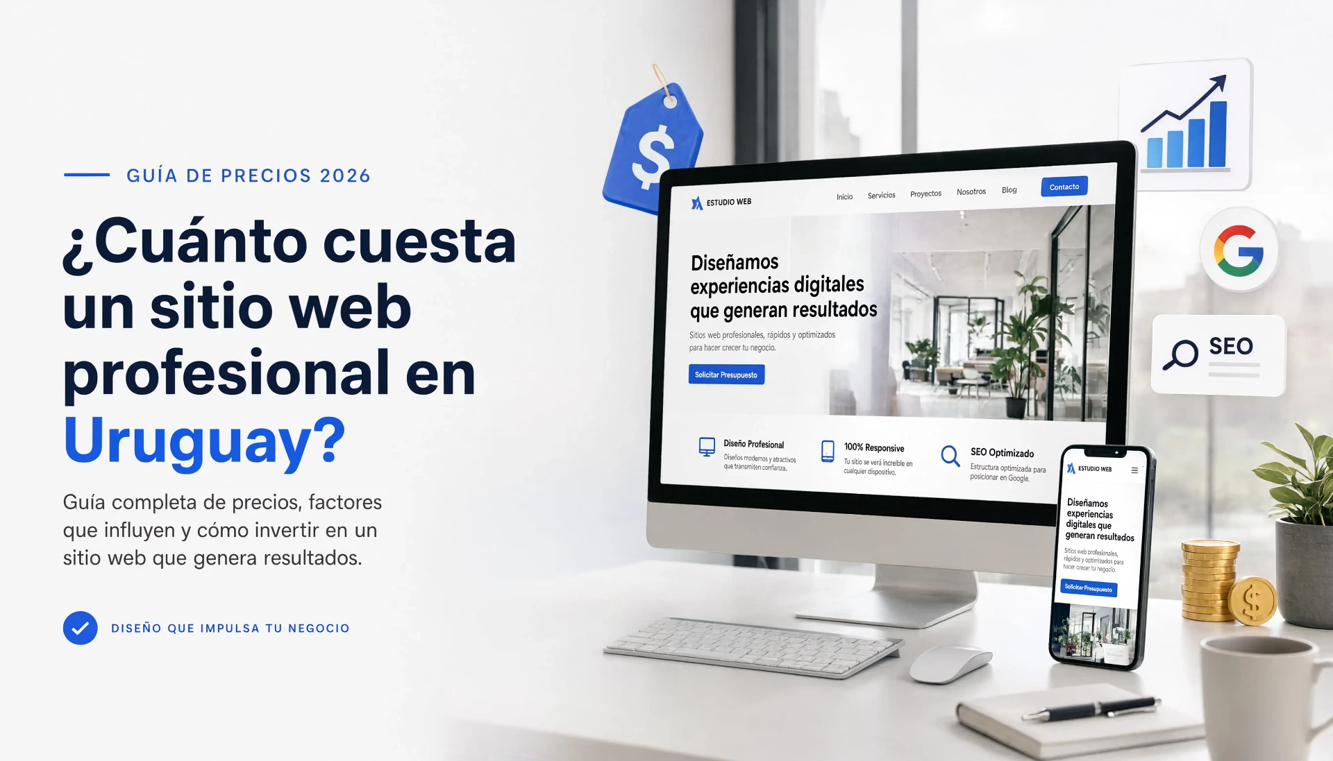 Cuánto cuesta una página web profesional en Uruguay (guía de precios 2026)