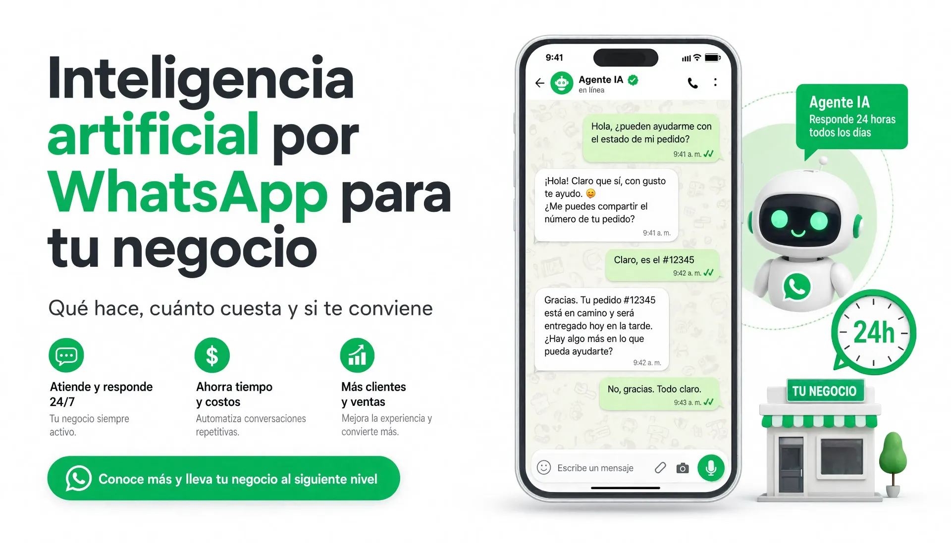 Inteligencia artificial por WhatsApp para tu negocio: qué hace, cuánto cuesta y si te conviene