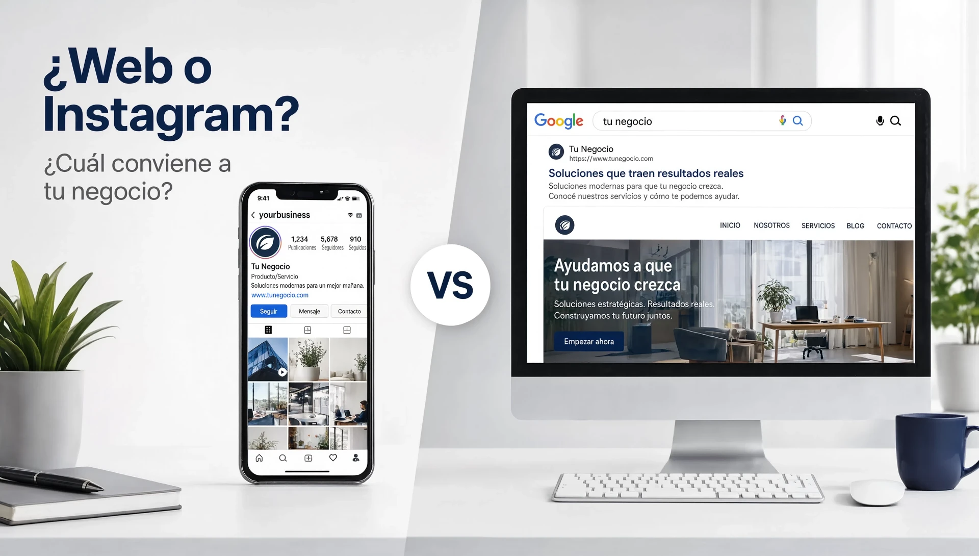 ¿Tu negocio realmente necesita una página web o alcanza con Instagram?