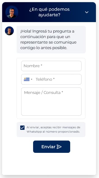 Widget de chat de la web de Flab